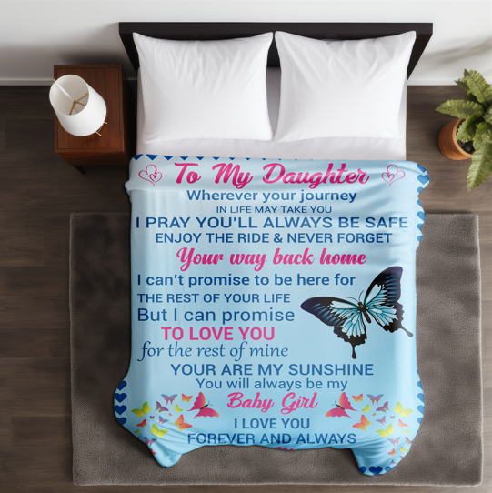 To My Daughter | Fleece Blanket